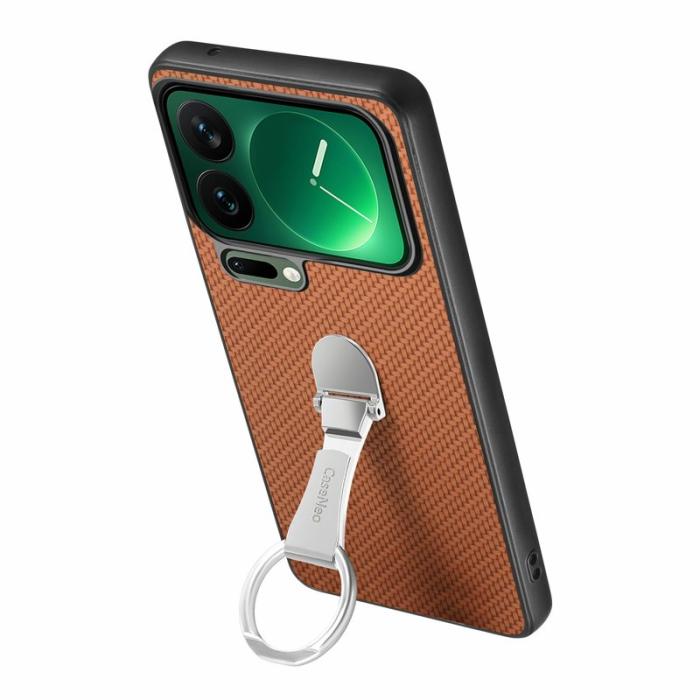 CASENEO - CASENEO C1-19 för Xiaomi 17 Pro Max Fodral - KonstLäder - Brun