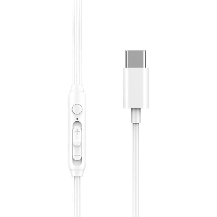 WIWU - WIWU Trådbundna Hörlurar USB-C EB314 - Vit