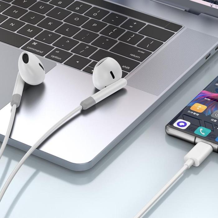 WIWU - WIWU Trådbundna Hörlurar USB-C EB314 - Vit
