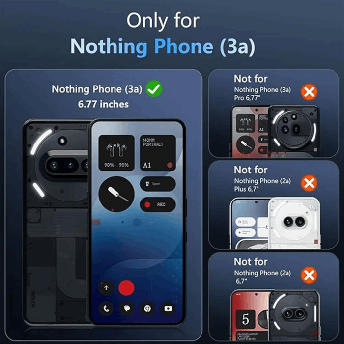 A-One Brand - Nothing Phone (3a) Mobilskal TPU Shockproof - Clear