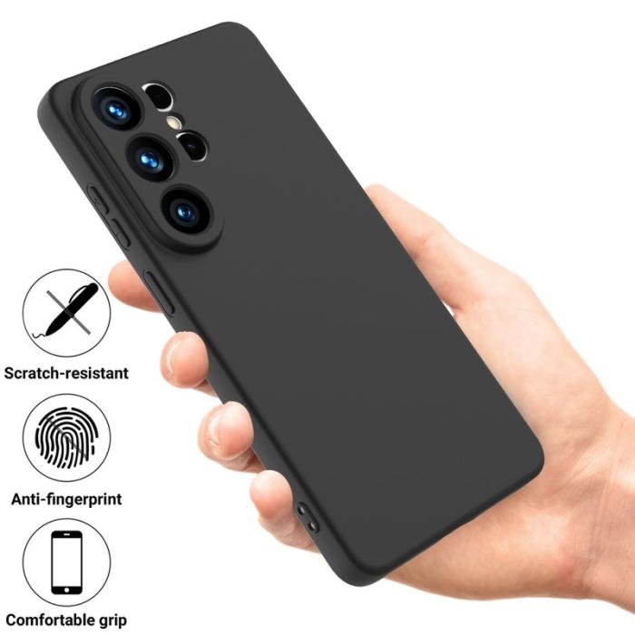 OEM - Mobilskal till Samsung Galaxy S26 Ultra Flytande Silikon - Svart
