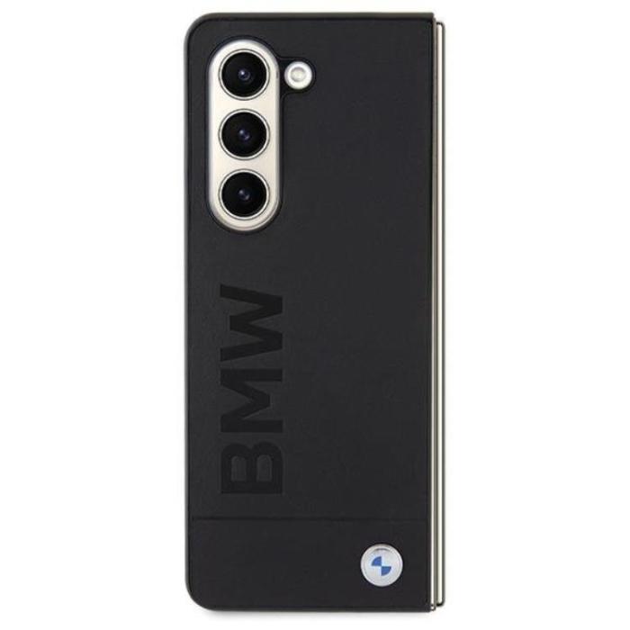 BMW - BMW Galaxy Z Fold 5 Mobilskal Signature Logo Imprint - Svart