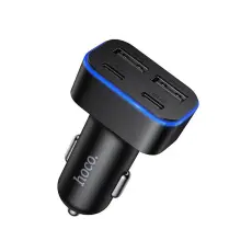 Hoco - Hoco Billaddare 42W 2xUSB-C 2xUSB-A QC3.0 Z63 - Svart