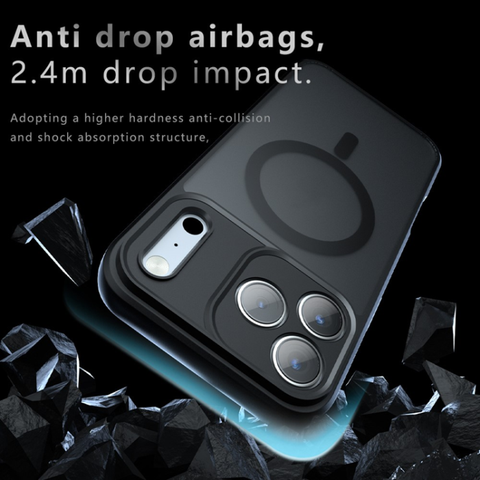 A-One Brand - iPhone 17 Pro Mobilskal MagSafe TPU+PC Matte - Svart