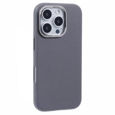 X-Level - X-LEVEL Mobilskal till iPhone 16 Pro PU L&auml;der + PC St&ouml;tt&aring;ligt - Gr&aring;