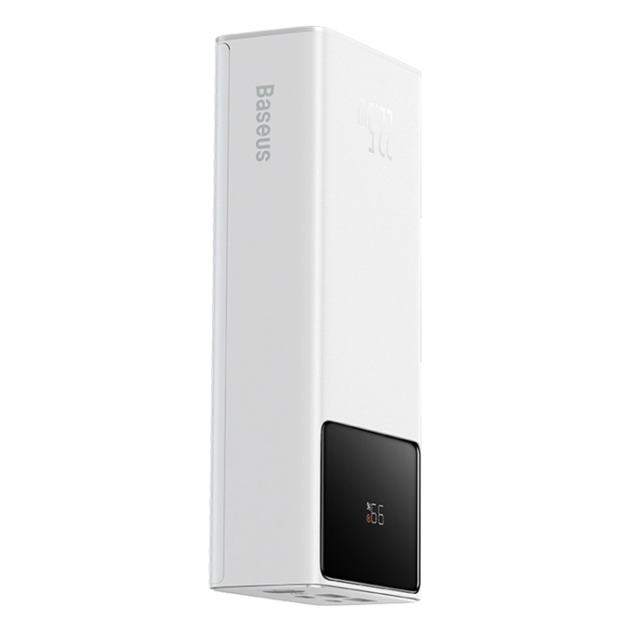 BASEUS - Baseus Powerbank 30000mAh 22.5W USB-A - USB-C Kabel 30cm Vit