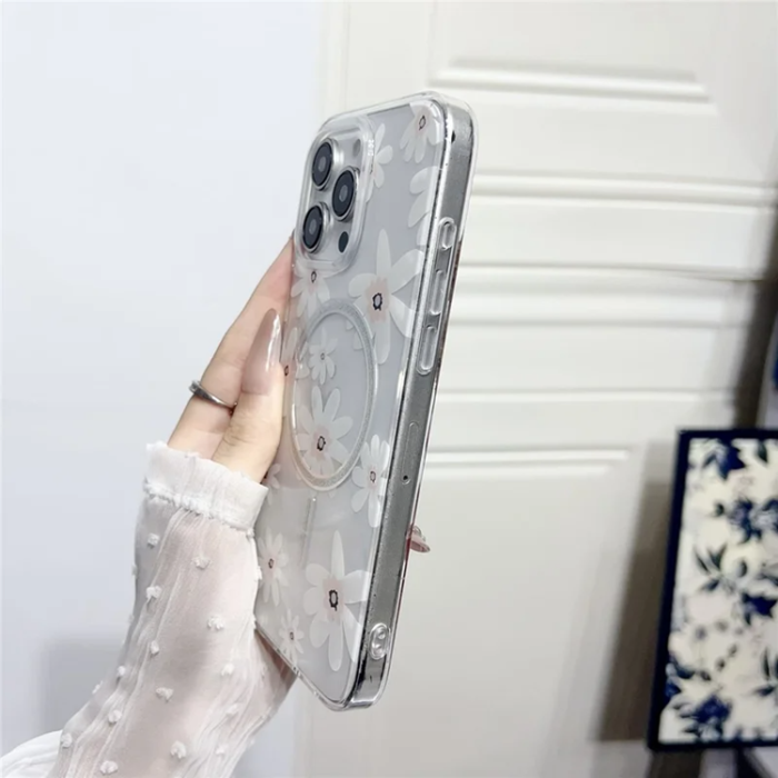 A-One Brand - iPhone 16 Pro Max Mobilskal MagSafe Laser Floral