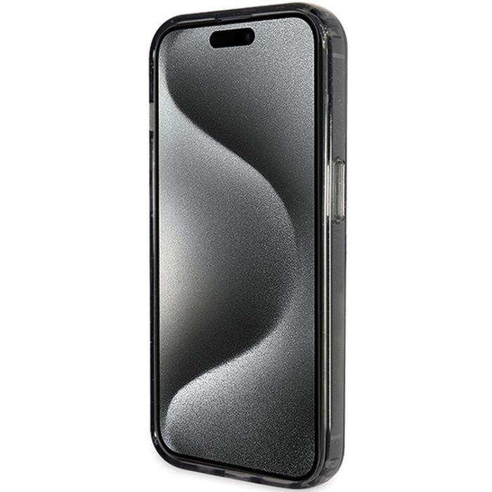 Guess - Guess iPhone 15 Pro Mobilskal Ringhållare Magsafe Glitter Script