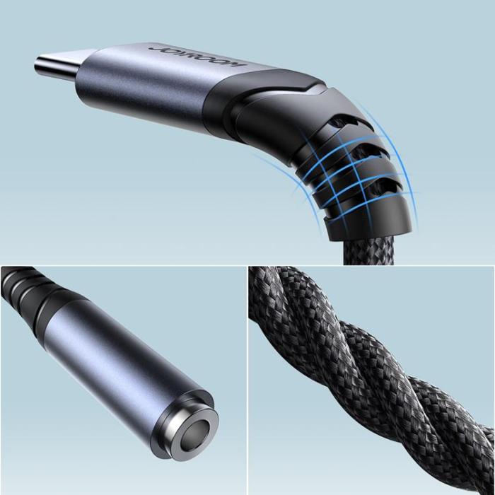 Joyroom - Joyroom USB-C DAC Adapter 3.5 mm Mini Jack - Svart