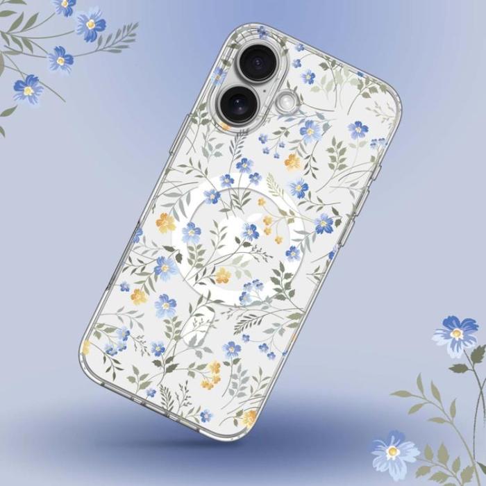 Tech-Protect - Tech-Protect iPhone 16 Mobilskal Magsafe Magmood - Spring Flowers