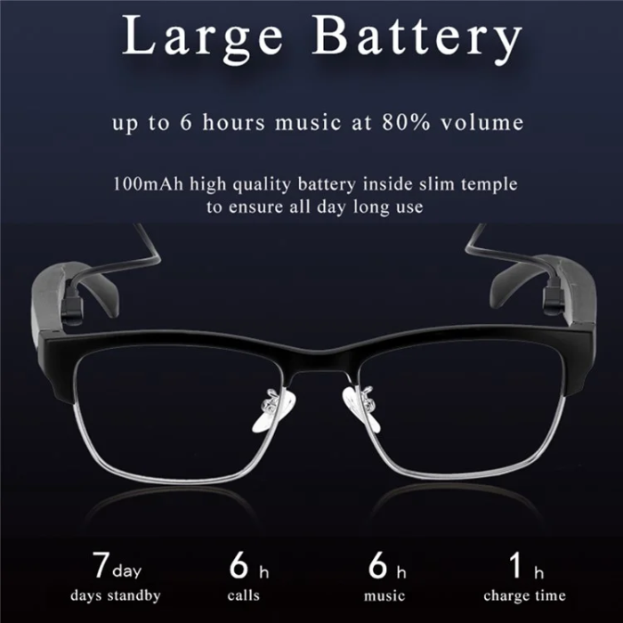 OEM - Smart Glasses Bluetooth-kompatibel TWS Hörlurar KY02B - Guld
