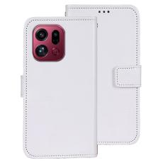 IDEWEI - IDEWEI Oppo Find X9 Pro 5G Pl&aring;nboksfodral Konstl&auml;der - Vit