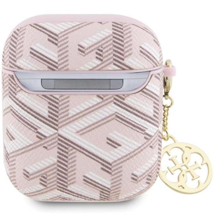 Guess - Guess AirPods 1/2 Skal GCube Charm - Rosa