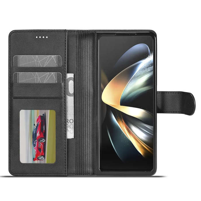 LC.imeeke - LC.IMEEKE Galaxy Z Fold 6 5G Plånboksfodral - Svart