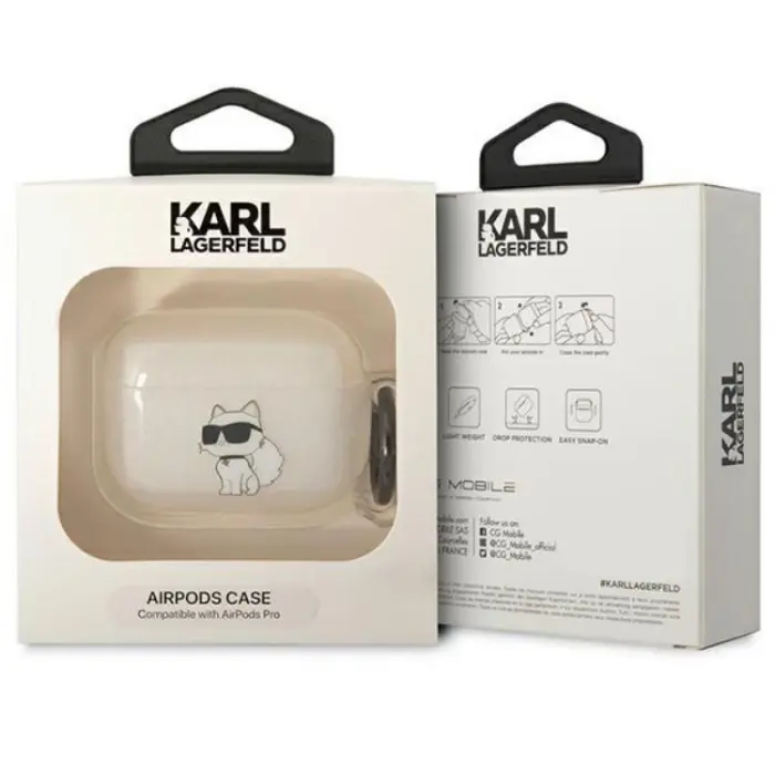 KARL LAGERFELD - KARL LAGERFELD AirPods Pro Skal Ikonik Choupette - Transparent