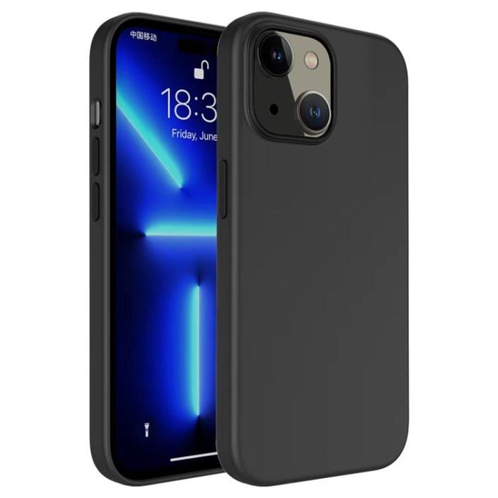 OEM - iPhone 14 Plus Skal Liquid Silicone - Svart