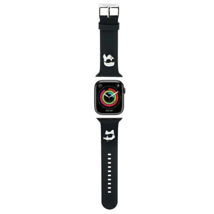 Karl Lagerfeld Apple Watch (42/44/45/49mm) Armband Karl&Choupette Head | 5123 | AlltMobil