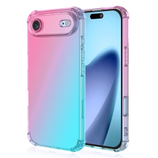 A-One Brand - iPhone Air Mobilskal Gradient Color TPU Anti-Drop - Rosa/Grön