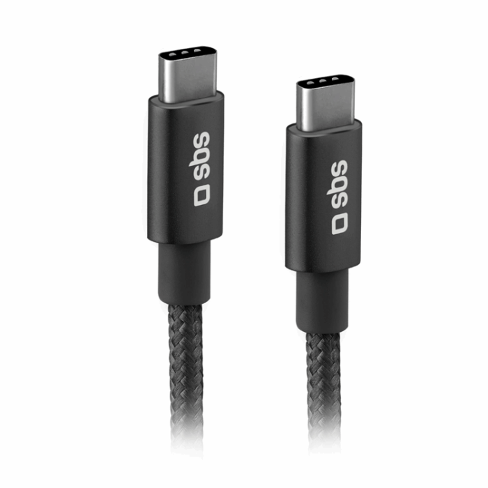 SBS - SBS USB-C - USB-C Kabel 1.5m 25W Power Delivery - Svart
