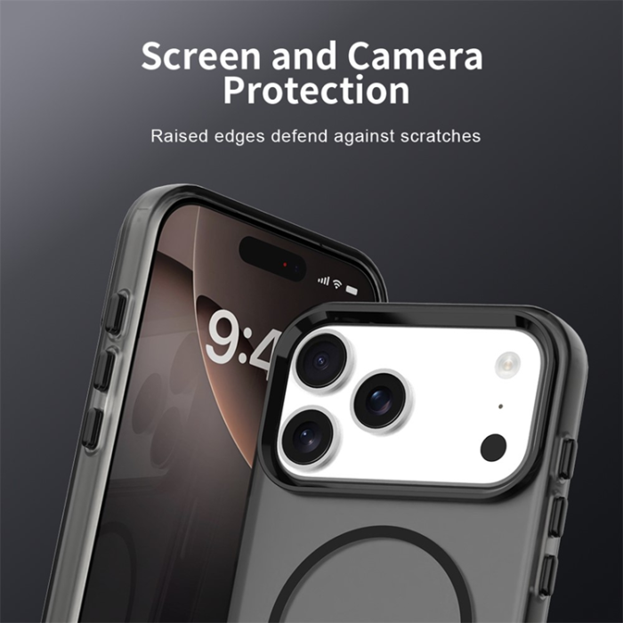 A-One Brand - iPhone 17 Pro Max Mobilskal MagSafe C-shaped Candy Color - Svart