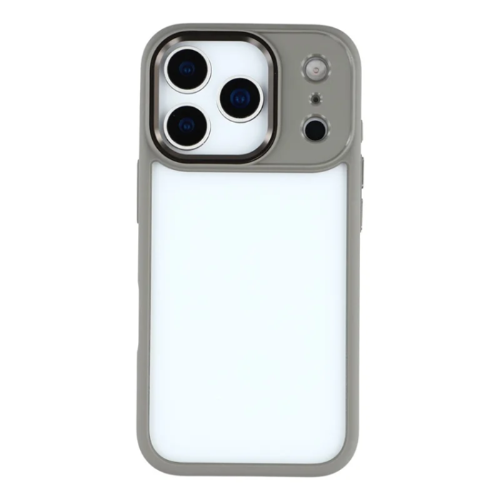 A-One Brand - FULEXIN Mobilskal till iPhone 17 Pro Crystal Clear + TPU - Titangrå