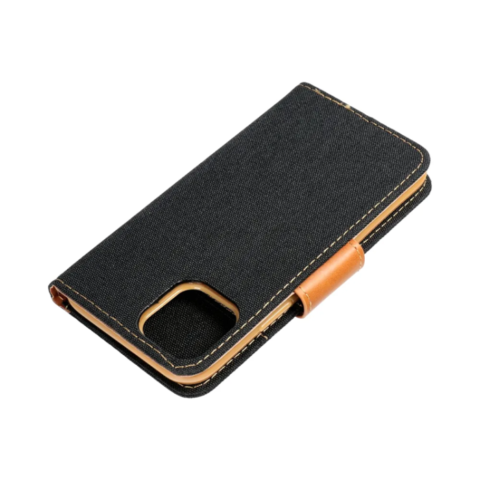 OEM - iPhone 16 Pro Plånboksfodral Canvas - Svart