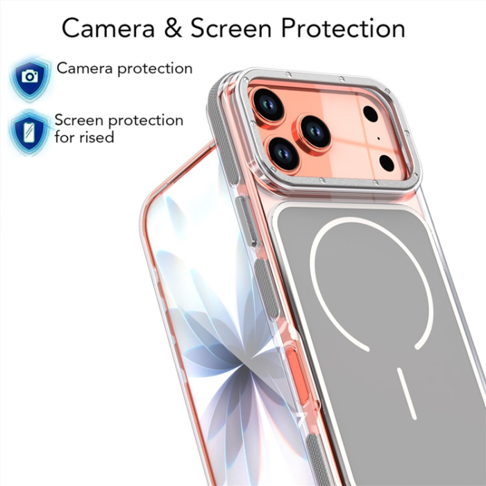 A-One Brand - iPhone 17 Pro Mobilskal MagSafe Dual Färg Shockproof - Grå