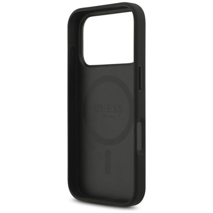 Guess - Guess iPhone 17 Pro Mobilskal MagSafe 4G Circle Classic Logo - Svart