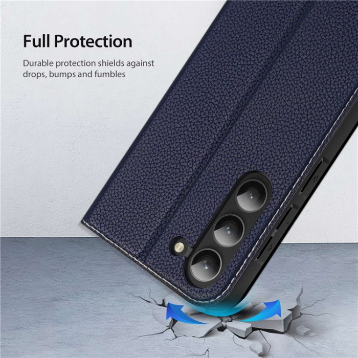 Dux Ducis - Dux Ducis Galaxy S23 Plus Plånboksfodral Skin X2 Magnetic - Blå