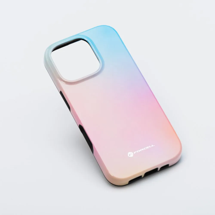 Forcell - Forcell iPhone 15 Pro Max Mobilskal MagSafe Mirage - Rosa/Blå
