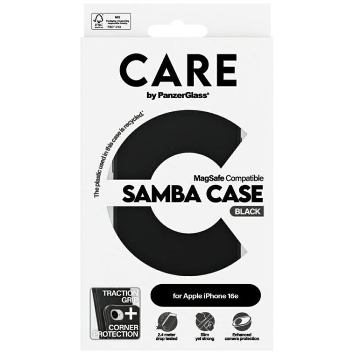 PanzerGlass - CARE iPhone 16e Mobilskal MagSafe Fashion - Svart