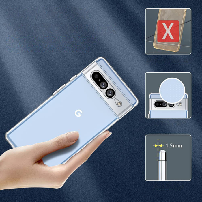 OEM - Google Pixel 7 Skal Ultra Clear 0.5mm Gel - Transparent