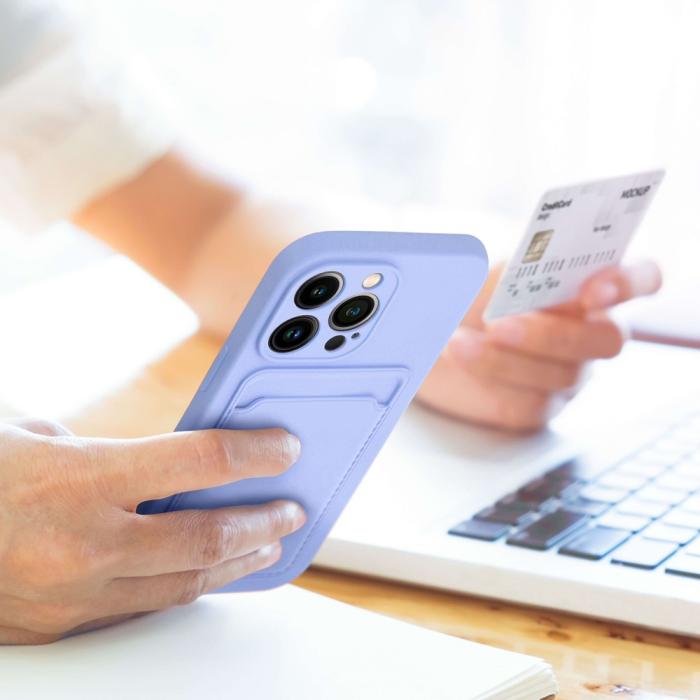 OEM - iPhone 12 Pro Skal Forcell Korthållare Violett