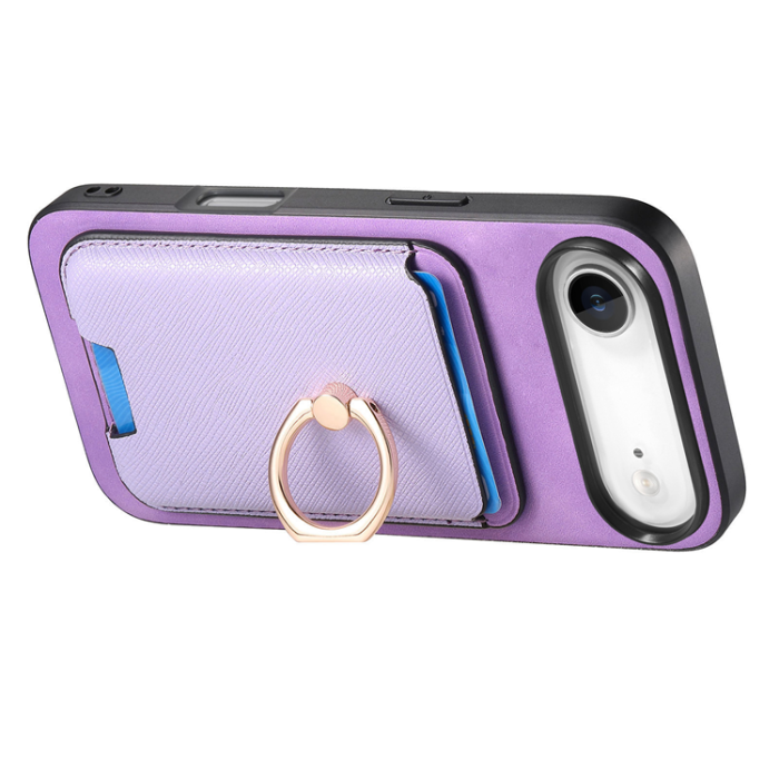 A-One Brand - iPhone 17 Air Mobilskal MagSafe Korthållare Kickstand - Lila
