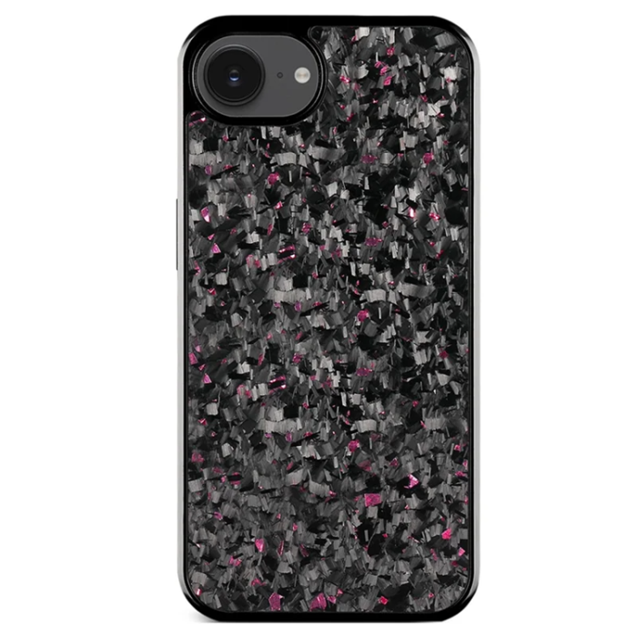 A-One Brand - iPhone 16e Mobilskal Aramid Fiber Forged Textur - Rosa
