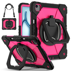 A-One Brand - iPad Air 13(2025/2024) Skal Kickstand - Svart/Rosa