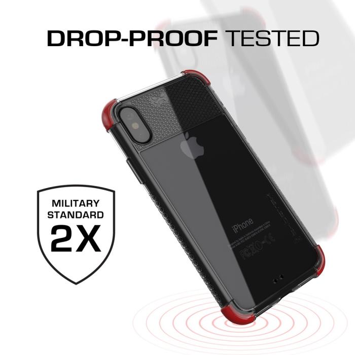 Ghostek - Ghostek Covert 2 Skal till Apple iPhone XS / X - Röd