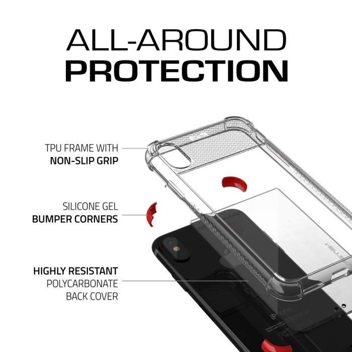 Ghostek - Ghostek Covert 2 Skal till Apple iPhone XS / X - Röd