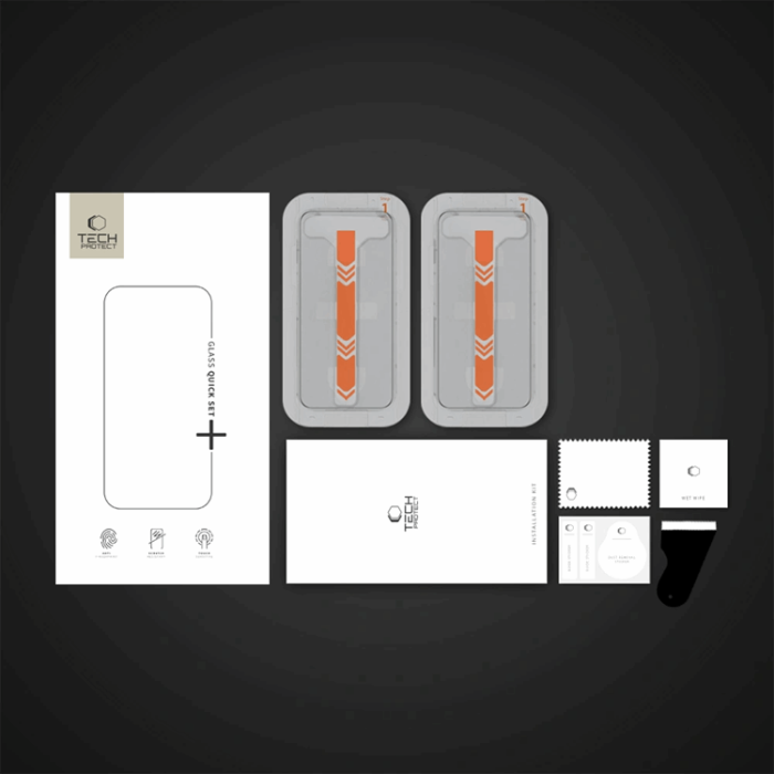 Tech-Protect - [2-Pack] Galaxy S25 Plus Härdat Glas Skärmskydd Quick Set