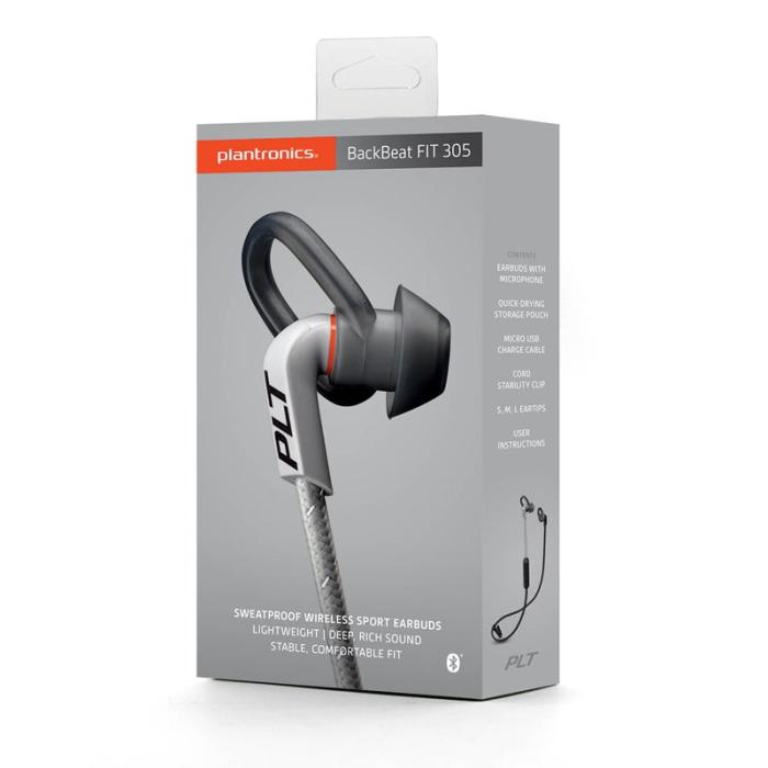UTGATT5 - Plantronics BackBeat Fit 305 - Svart/Grå