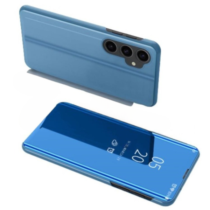 OEM - Galaxy S23 FE Mobilfodral Clear View Flip - Blå