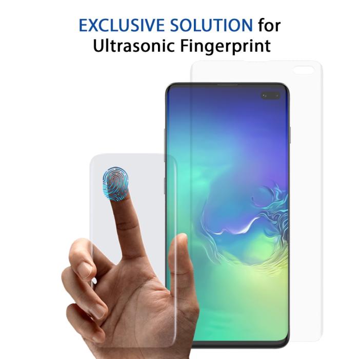 UTGATT4 - WhiteStone Dome Glass Skärmskydd till Samsung Galaxy S10 Plus