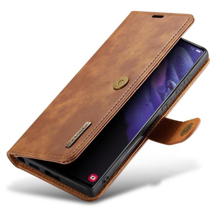 DG.MING - DG.MING 2In1 Detachable Fodral Galaxy S22 Ultra - Brun