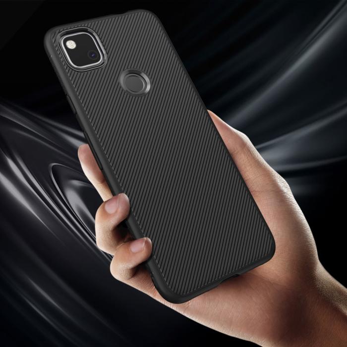 UTGATT1 - Jazz Twill Texture Skal Till Google Pixel 4A - Svart