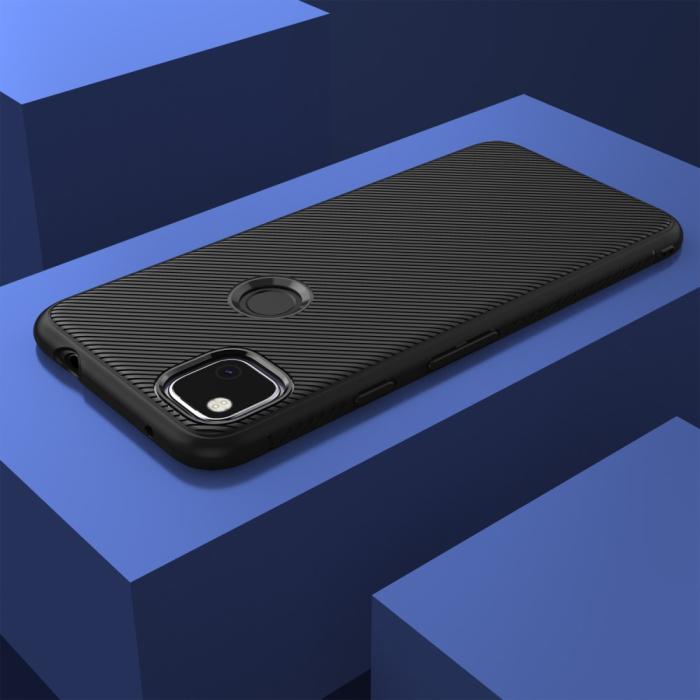 UTGATT1 - Jazz Twill Texture Skal Till Google Pixel 4A - Svart