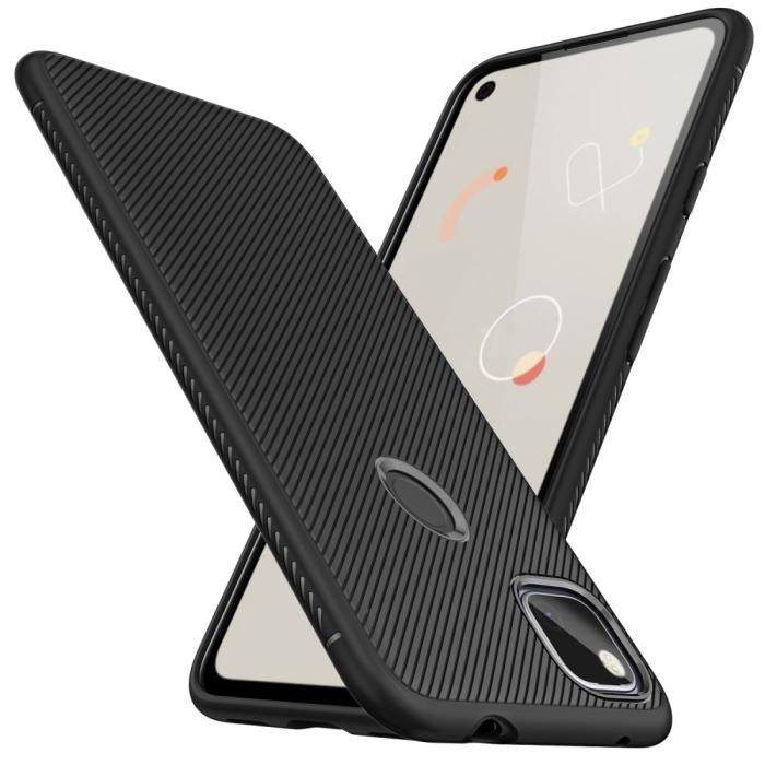 UTGATT1 - Jazz Twill Texture Skal Till Google Pixel 4A - Svart