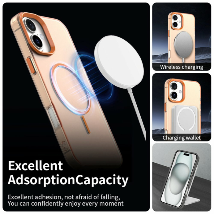 A-One Brand - iPhone 17 Mobilskal MagSafe Candy Color - Orange