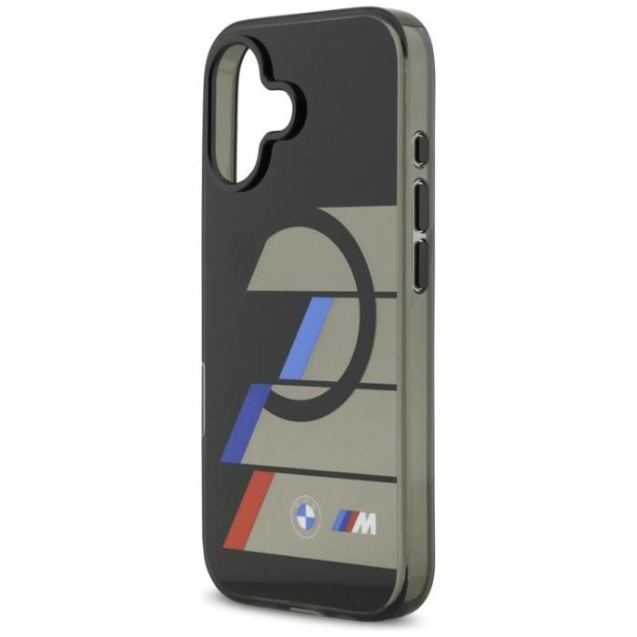 BMW - BMW iPhone 17 Mobilskal MagSafe Metal Tricolor Lines - Svart