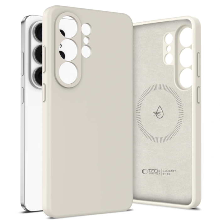 Tech-Protect - Tech-Protect Mobilskal För Galaxy S26 Ultra Magsafe Silikon - Cosmic Latte