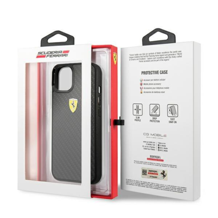 Ferrari - Ferrari iPhone 13 Mini Skal On Track Carbon - Svart